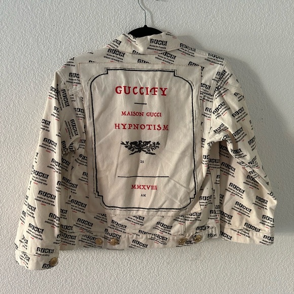 2018 GUCCIFY HYPNOTISM DENIM JACKET XS - Picture 4 of 8